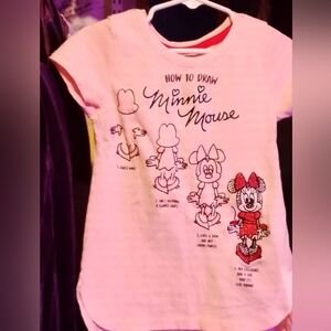 Disney Minnie Mouse How to Draw Pink T-Shirt